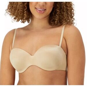 NWT WOMEN SIZE 36D Nude MAIDENFORM STRAPLESS LIFT UNDERWIRE BRA STYLE # SN0004